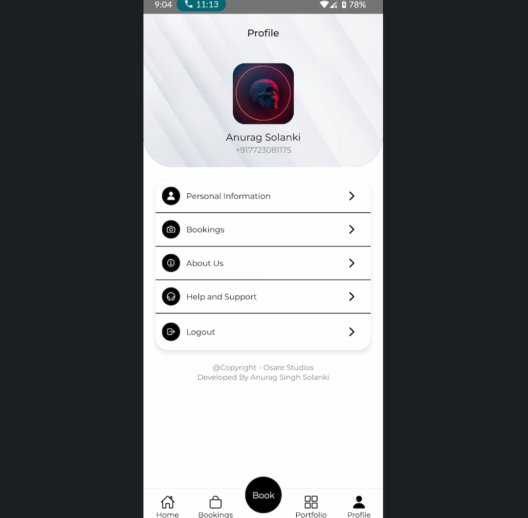 Photography Studio App